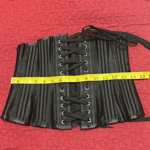 Camellias Pinup Waist Corset EMO/Goth Underbust Steel Boned Foral Corset - Picture 11 of 12